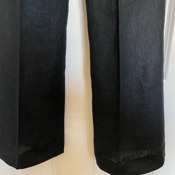 Ane Klein  2 Piece Linen Pant Suit Black  Size  2 - Picture 12 of 16